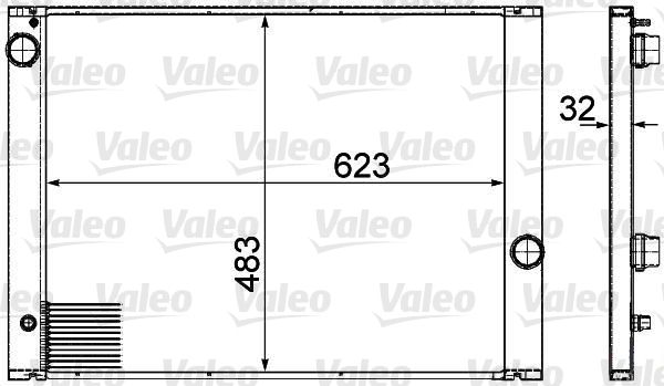 735477 VALEO Радиатор, охлаждение двигателя