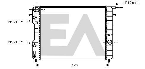 31R54179 EACLIMA Радиатор, охлаждение двигателя