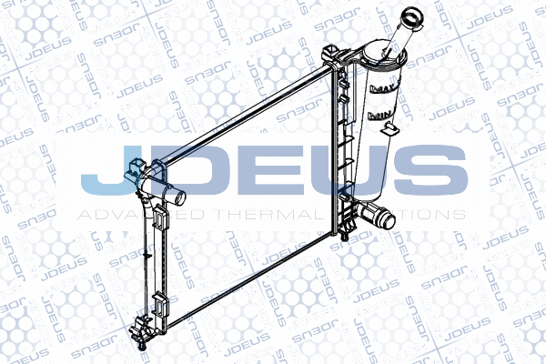 RA0111240 JDEUS Радиатор, охлаждение двигателя