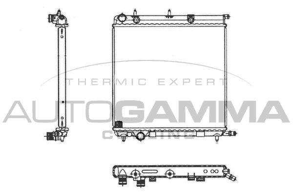 103569 AUTOGAMMA Радиатор, охлаждение двигателя