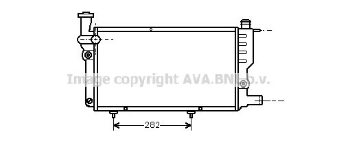 PEA2095 AVA QUALITY COOLING Радиатор, охлаждение двигателя