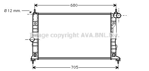 SB2055 AVA QUALITY COOLING Радиатор, охлаждение двигателя