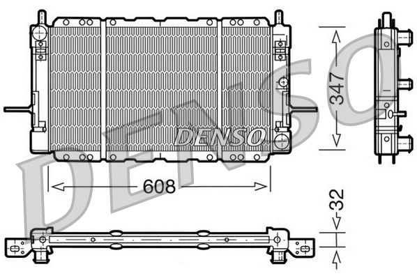 DRM10085 DENSO Радиатор, охлаждение двигателя