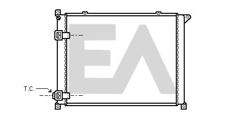 31R60042 EACLIMA Радиатор, охлаждение двигателя