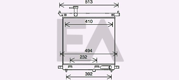 31R18158 EACLIMA Радиатор, охлаждение двигателя