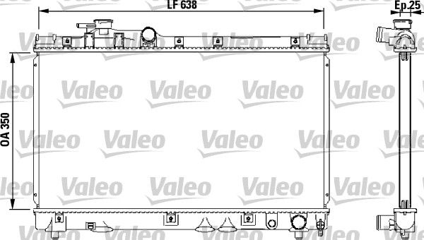 732542 VALEO Радиатор, охлаждение двигателя