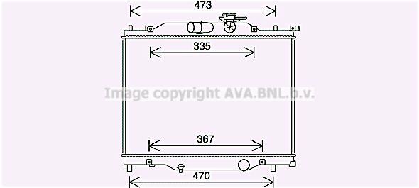 MZ2286 AVA QUALITY COOLING Радиатор, охлаждение двигателя