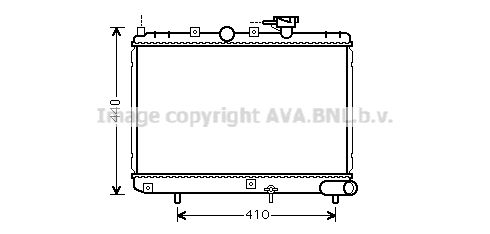 KAA2271 AVA QUALITY COOLING Радиатор, охлаждение двигателя