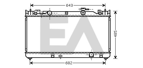 31R71180 EACLIMA Радиатор, охлаждение двигателя