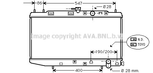 HD2047 AVA QUALITY COOLING Радиатор, охлаждение двигателя