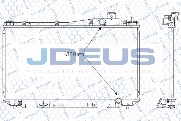 013M24 JDEUS Радиатор, охлаждение двигателя