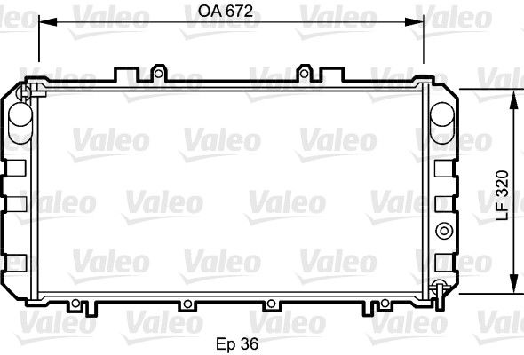 732416 VALEO Радиатор, охлаждение двигателя