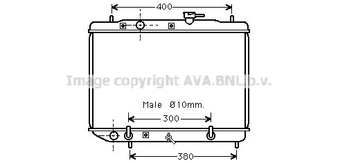 SU2086 AVA QUALITY COOLING Радиатор, охлаждение двигателя