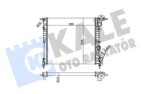 146900 KALE OTO RADYATÖR Радиатор, охлаждение двигателя