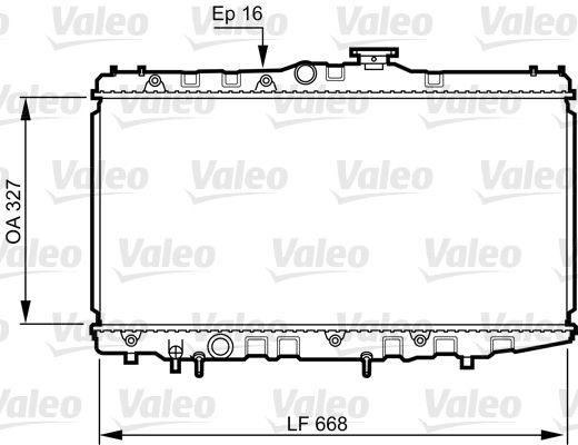 731105 VALEO Радиатор, охлаждение двигателя