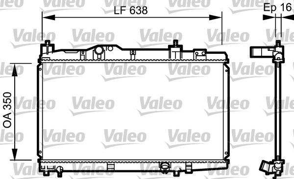 734916 VALEO Радиатор, охлаждение двигателя