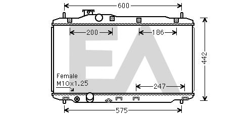 31R26097 EACLIMA Радиатор, охлаждение двигателя