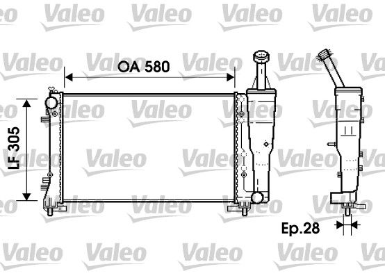 734362 VALEO Радиатор, охлаждение двигателя