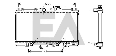 31R26115 EACLIMA Радиатор, охлаждение двигателя