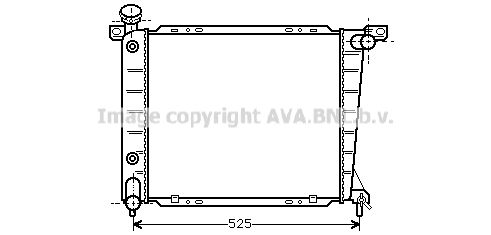 FD2199 AVA QUALITY COOLING Радиатор, охлаждение двигателя