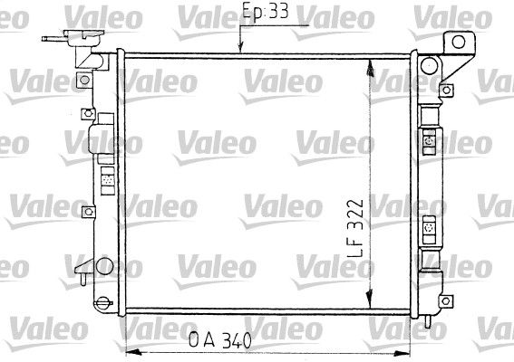 730400 VALEO Радиатор, охлаждение двигателя