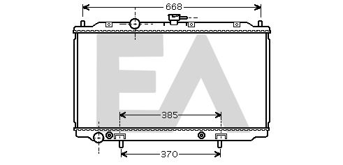 31R18088 EACLIMA Радиатор, охлаждение двигателя