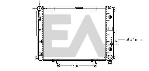 31R50058 EACLIMA Радиатор, охлаждение двигателя