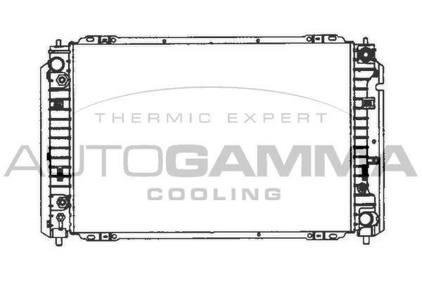 103075 AUTOGAMMA Радиатор, охлаждение двигателя