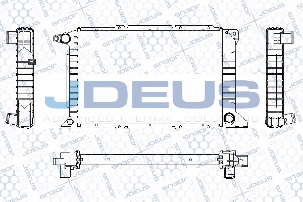 RA0120990 JDEUS Радиатор, охлаждение двигателя