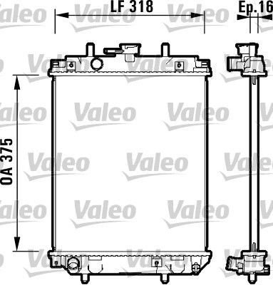 734105 VALEO Радиатор, охлаждение двигателя