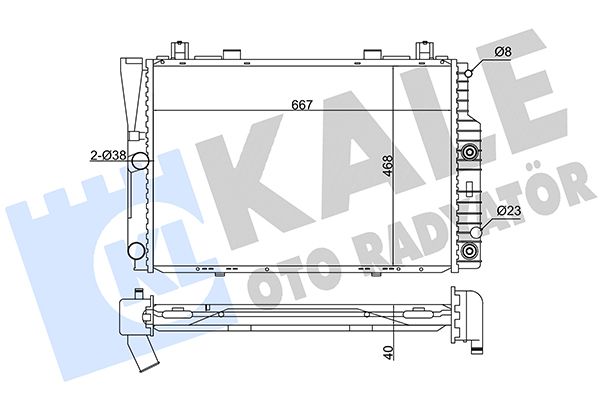 351700 KALE OTO RADYATÖR Радиатор, охлаждение двигателя