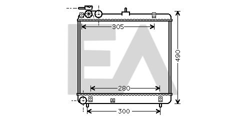 31R28066 EACLIMA Радиатор, охлаждение двигателя