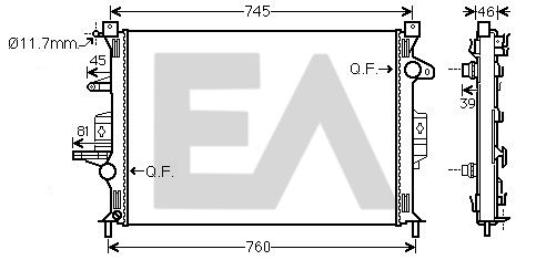 31R78040 EACLIMA Радиатор, охлаждение двигателя