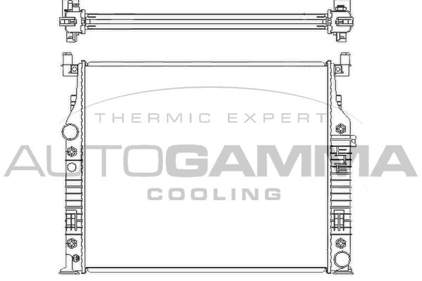 104851 AUTOGAMMA Радиатор, охлаждение двигателя