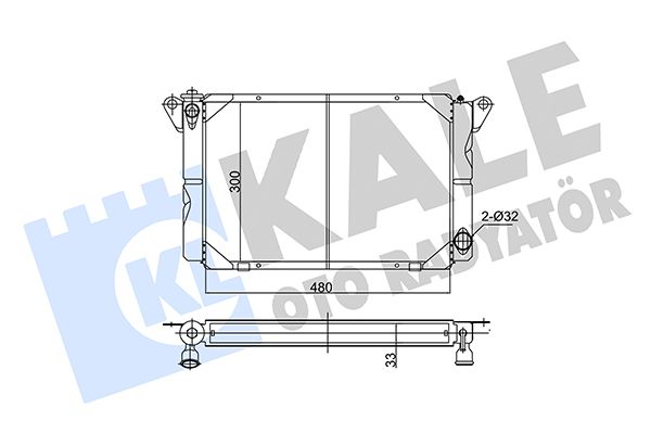 106800 KALE OTO RADYATÖR Радиатор, охлаждение двигателя