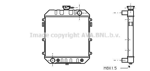 OL2010 AVA QUALITY COOLING Радиатор, охлаждение двигателя