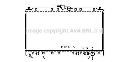 MT2091 AVA QUALITY COOLING Радиатор, охлаждение двигателя