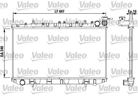 731659 VALEO Радиатор, охлаждение двигателя