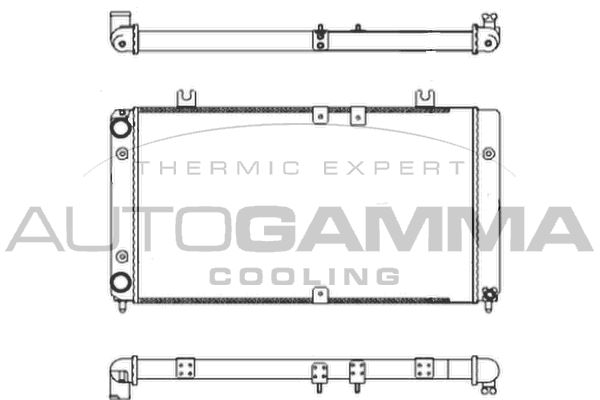 107372 AUTOGAMMA Радиатор, охлаждение двигателя
