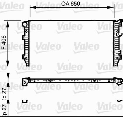 735133 VALEO Радиатор, охлаждение двигателя