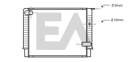 31R78012 EACLIMA Радиатор, охлаждение двигателя