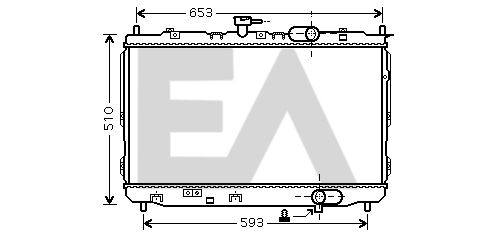 31R36078 EACLIMA Радиатор, охлаждение двигателя