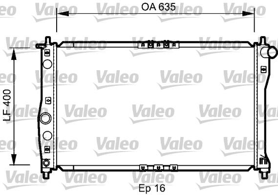 734248 VALEO Радиатор, охлаждение двигателя