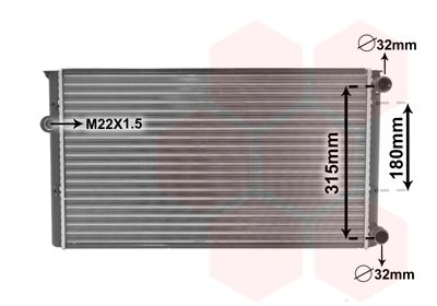 58002105 VAN WEZEL Радиатор, охлаждение двигателя