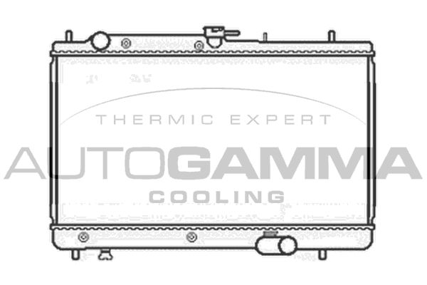 104107 AUTOGAMMA Радиатор, охлаждение двигателя