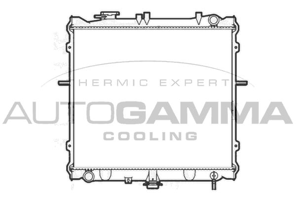 104119 AUTOGAMMA Радиатор, охлаждение двигателя