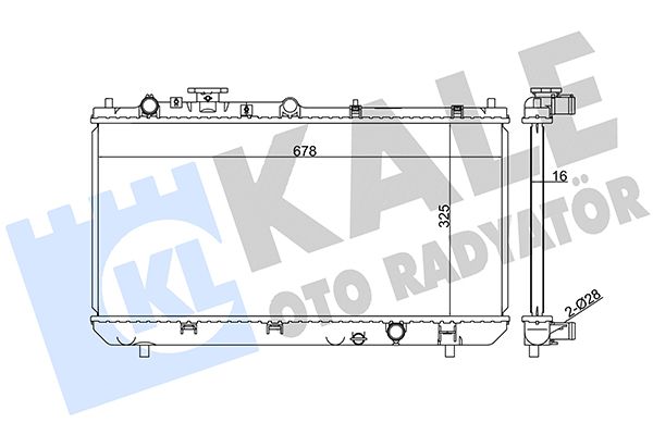 359900 KALE OTO RADYATÖR Радиатор, охлаждение двигателя