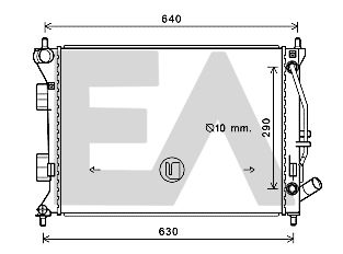 31R28103 EACLIMA Радиатор, охлаждение двигателя