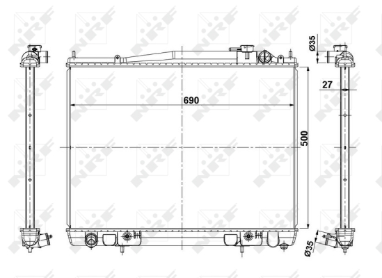 WG1723041 WILMINK GROUP Радиатор, охлаждение двигателя