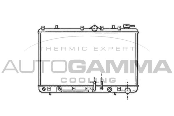 101204 AUTOGAMMA Радиатор, охлаждение двигателя